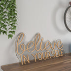 Believe In yourself Text Neon LED Light DECORMANTRA
