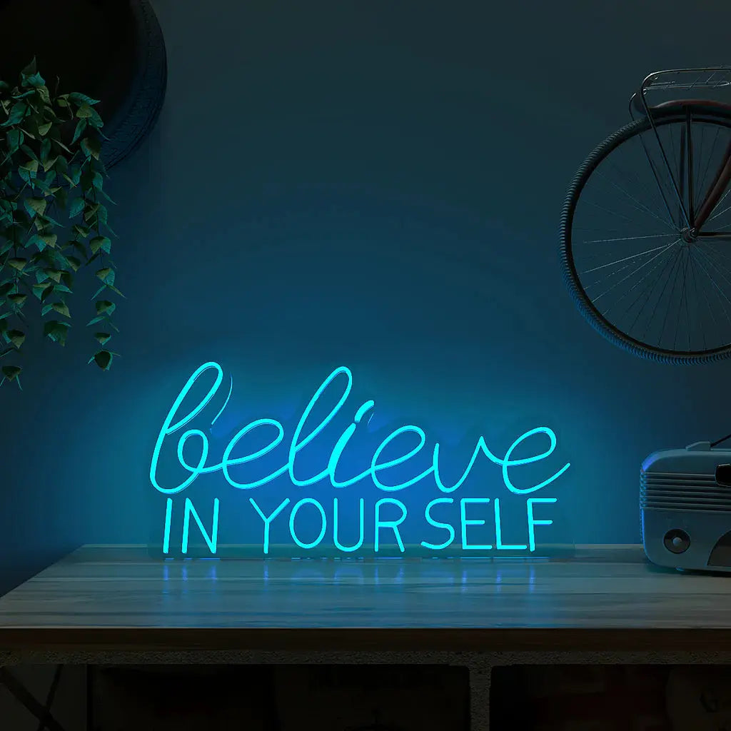 Believe In yourself Text Neon LED Light DECORMANTRA