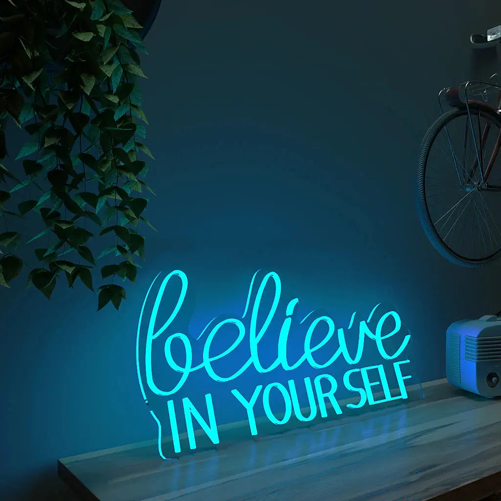 Believe In yourself Text Neon LED Light DECORMANTRA