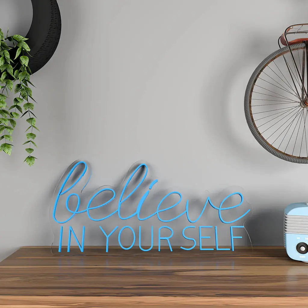 Believe In yourself Text Neon LED Light DECORMANTRA