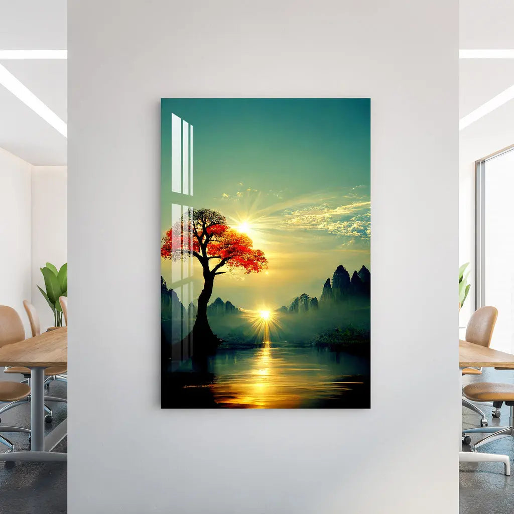 Serene Morning Acrylic Wall Art DECORMANTRA