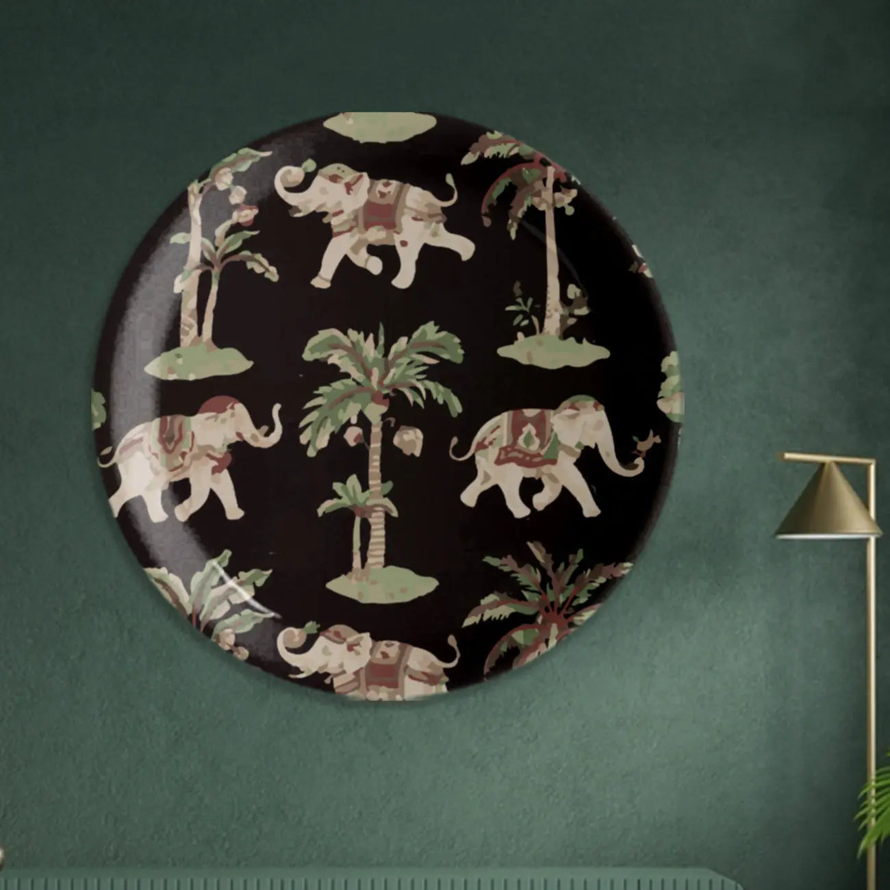 Rajasthani Traditional Print Wall Plate - Harshita Craft