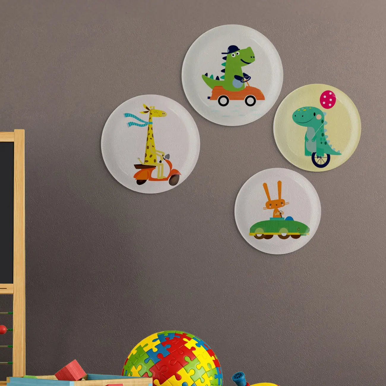 Playful Art for Kids' Rooms Bunny porcelain plate - Harshita Craft