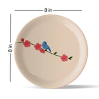 Nature Art for Every collage porcelain plate Set of 3 - Harshita Craft