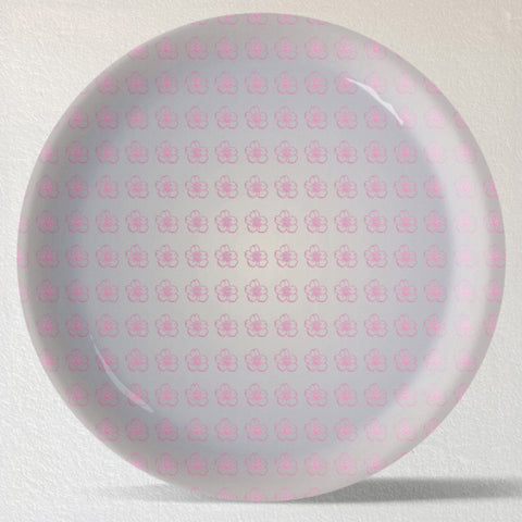 Spring-Inspired Art for Serene Spaces collage porcelain plate Set of 3