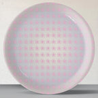 Spring-Inspired Art for Serene Spaces collage porcelain plate Set of 3 - Harshita Craft