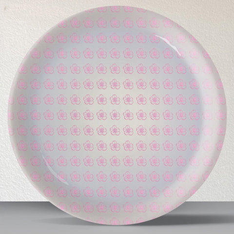 Spring-Inspired Art for Serene Spaces collage porcelain plate Set of 3