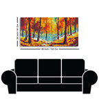 Nature Wall Painting of Colorful Autumn Season Forest DECORMANTRA