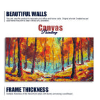 Nature Wall Painting of Colorful Autumn Season Forest DECORMANTRA