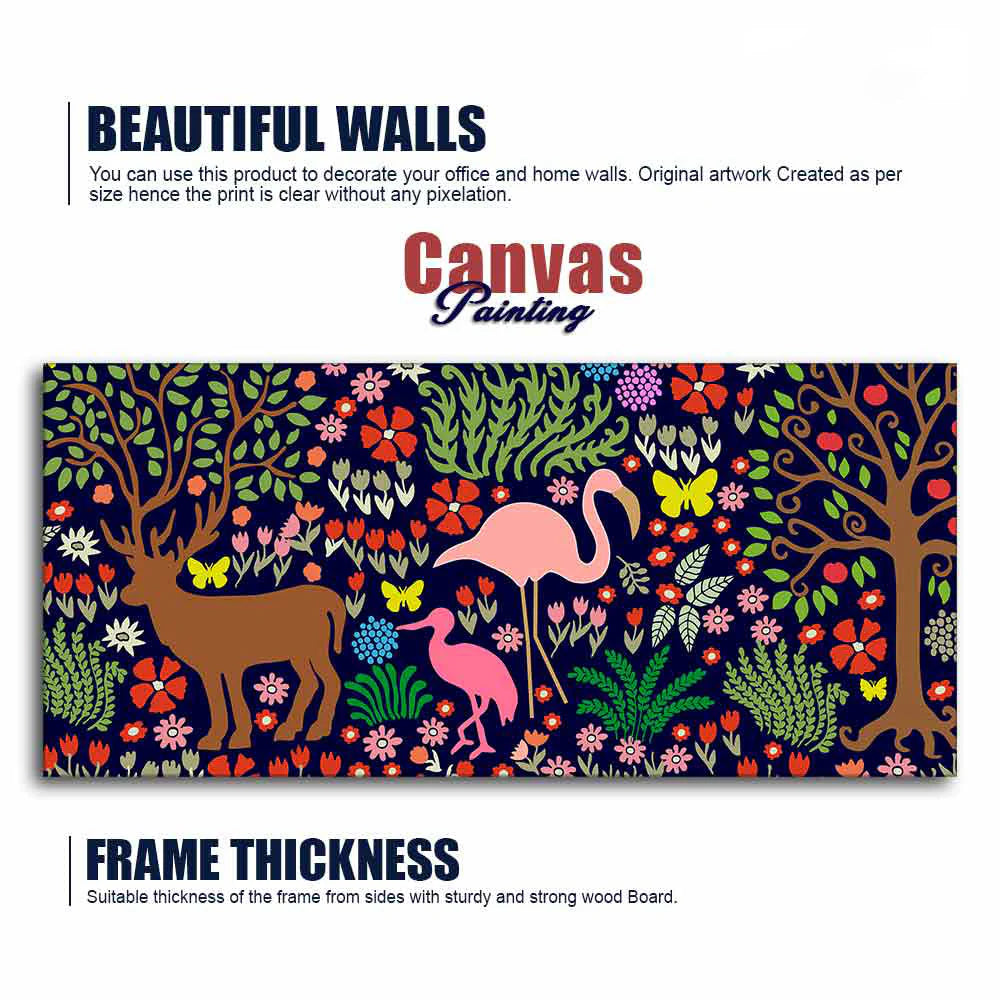 Night in the Forest Premium Wall Painting DECORMANTRA