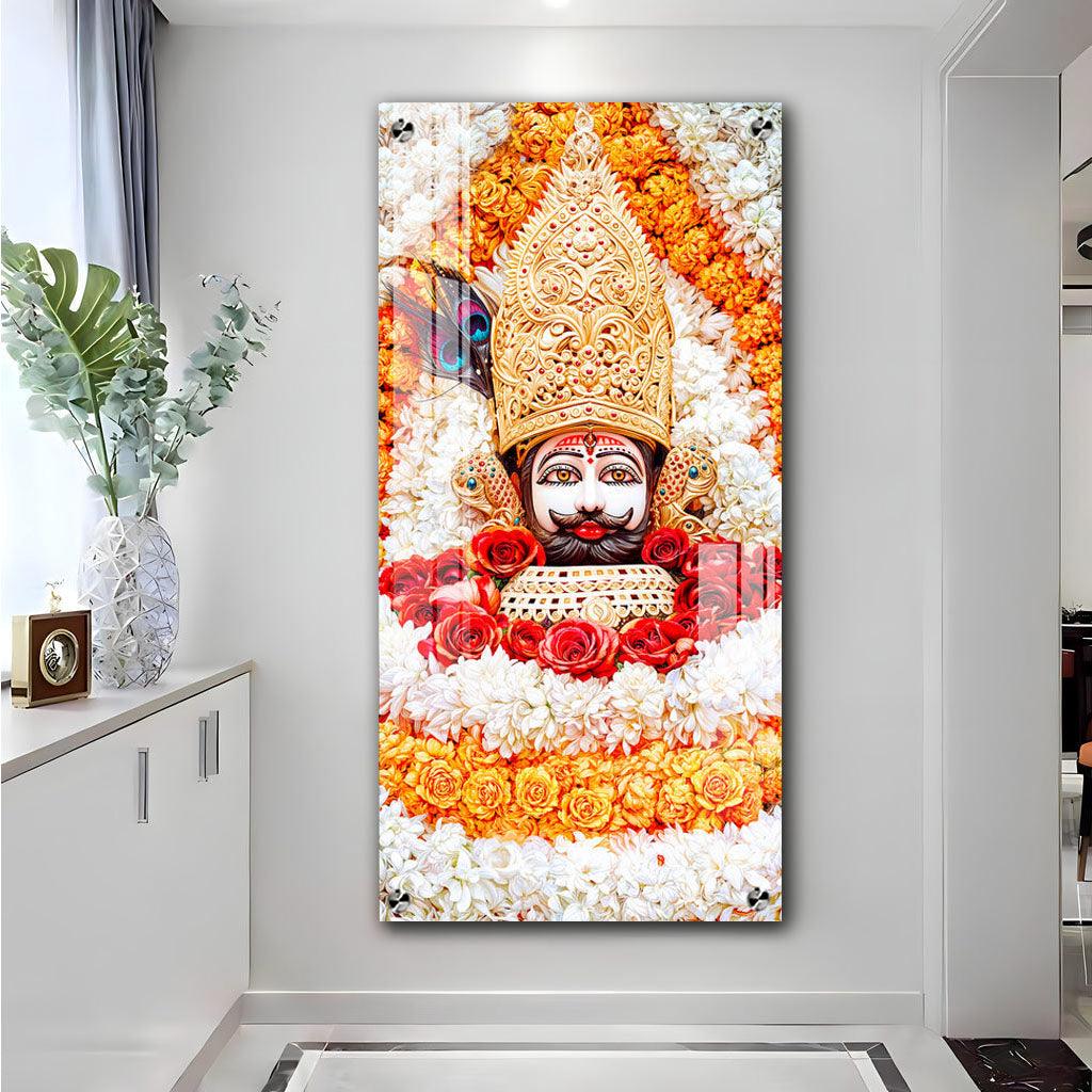 Divine Shyam Baba Vertical Wall Art in Premium Acrylic - Decor Mantra 