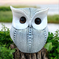 Modern Classy Lucky Owl Resin Art Figure Showpiece