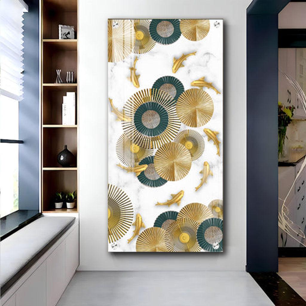 Elegant Premium Acrylic Wall Art Featuring the Abaniko Fish - Decor Mantra 