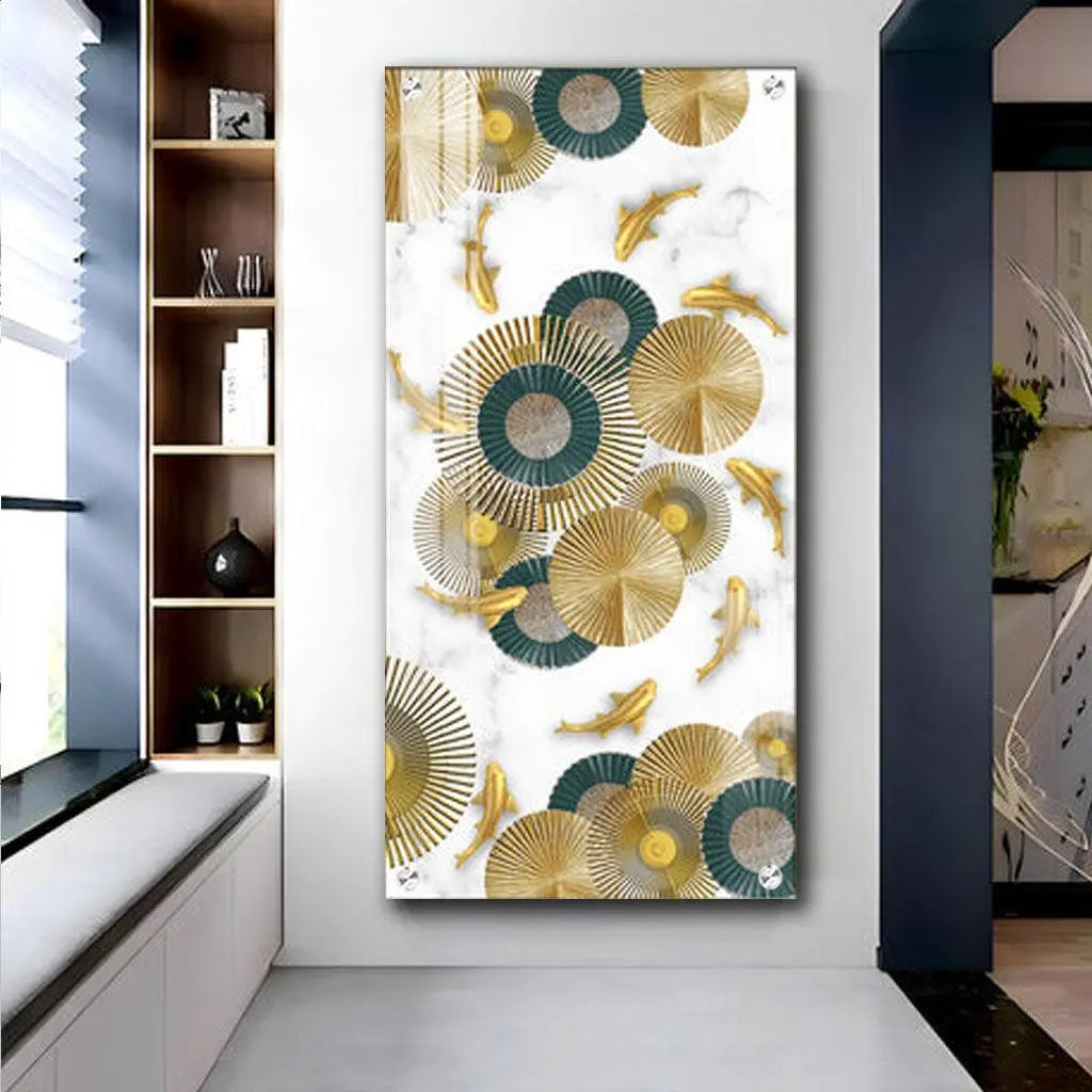 Elegant Premium Acrylic Wall Art Featuring the Abaniko Fish - Decor Mantra 