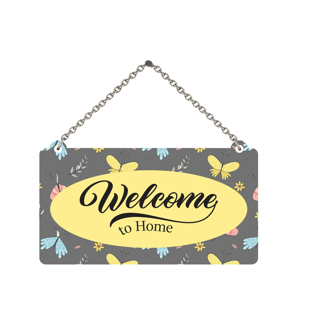 Welcome to Home Wooden Wall Hanger for Home|Office|Living Room|Gift - Harshita Craft