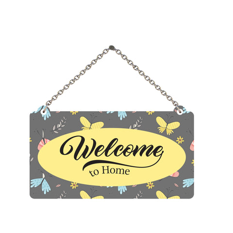 Welcome to Home Wooden Wall Hanger for Home|Office|Living Room|Gift