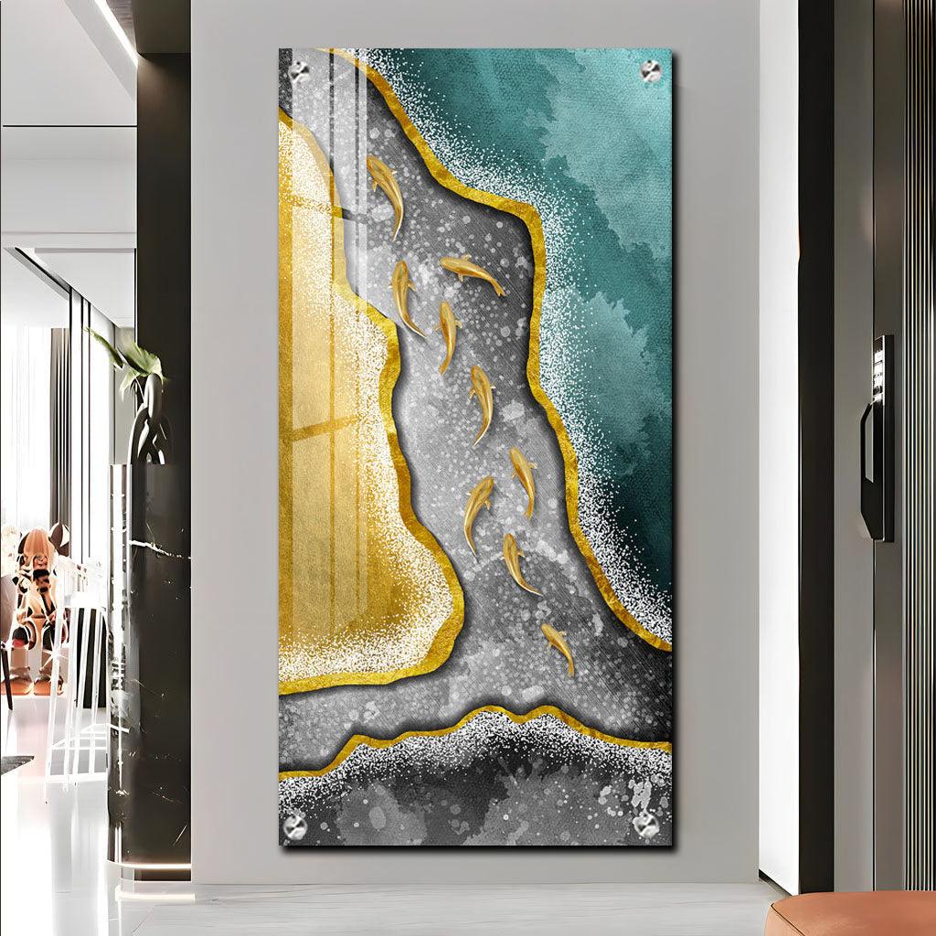 Modern Abstract Premium Acrylic Vertical Wall Art - Decor Mantra 