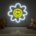 Cute Smiley Yellow Sunflower LED Neon Light DECORMANTRA