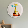 Playful Art for Kids' Rooms Girrafe porcelain plate - Harshita Craft
