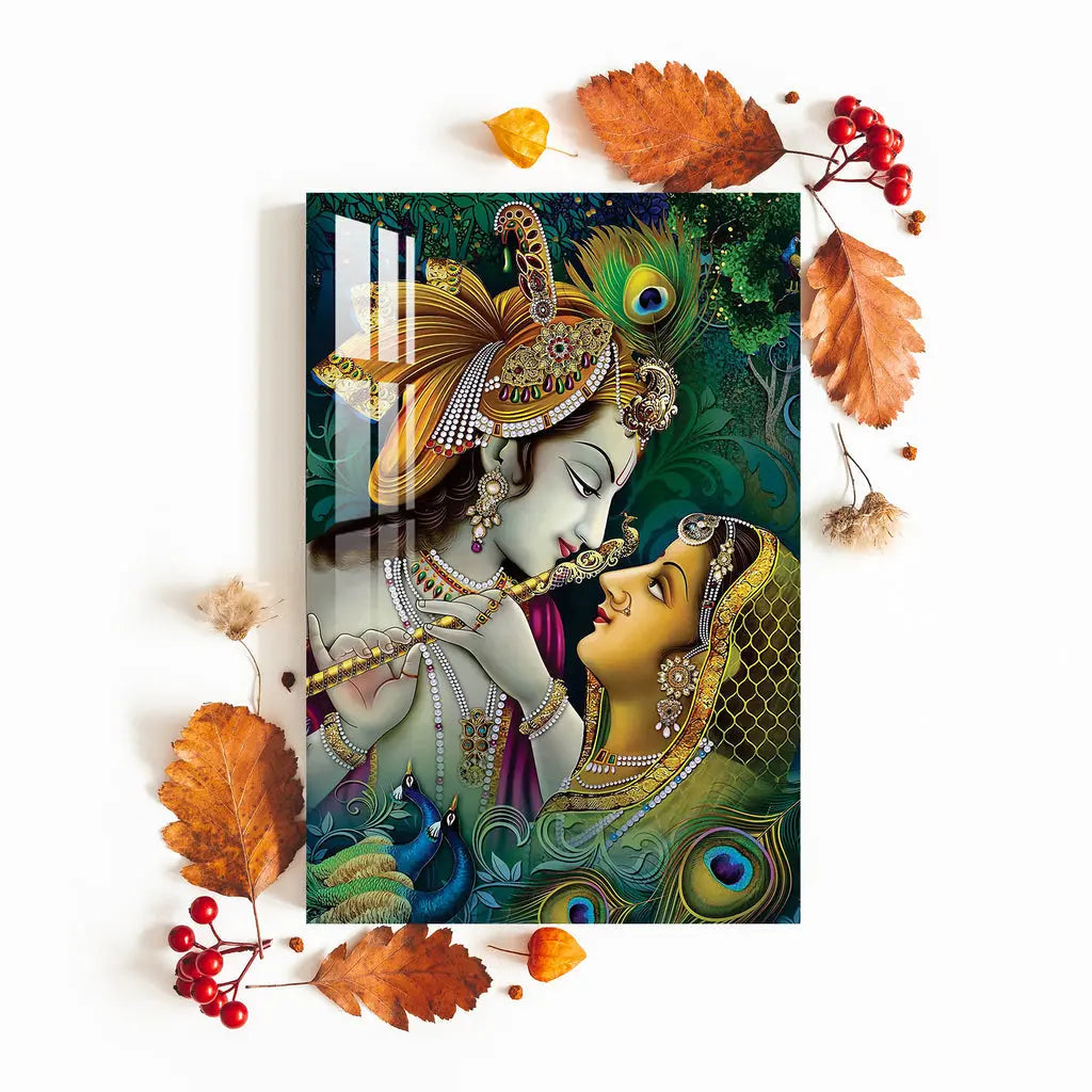 Lord Krishna with Flute Acrylic Wall Art DECORMANTRA