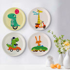 Playful Art for Kids' Rooms Girrafe porcelain plate - Harshita Craft