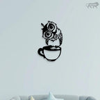 Owl Face Metal Wall Art - Decor Mantra 