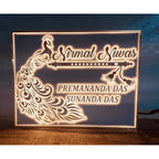 Mor Pankh Acrylic LED Name Plate 