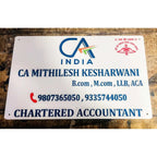 Chartered Accountant Embossed Letters Acrylic Name Plate – Custom Office Design - Harshita Craft