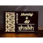 Warm White Waterproof LED Acrylic Name Plate