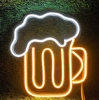Beer Mug LED Neon Light for Wall Decor