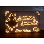 Shivji Acrylic LED Name Plate Design for Home