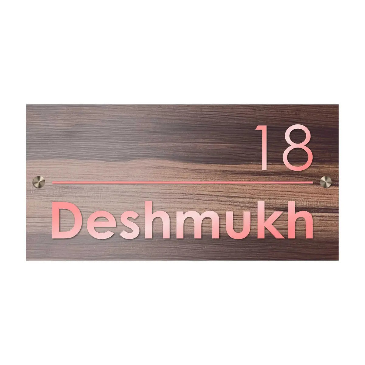 ACP Acrylic Name Plate for Home | Custom Fancy Acrylic Name Plate Design - Harshita Craft