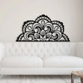 Divided Mandala Pattern Metal Wall Art