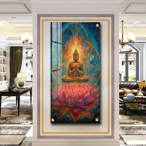 Artistic Positive Vibes Vertical Wall Art in Premium Acrylic - Decor Mantra 