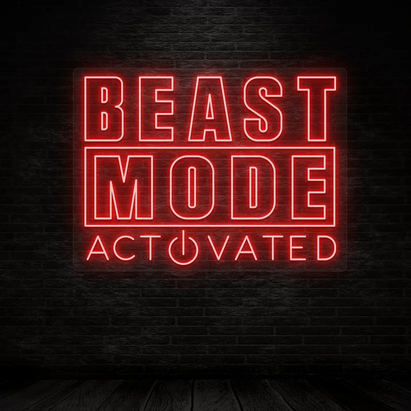Beast Mode Activated LED Neon Light 