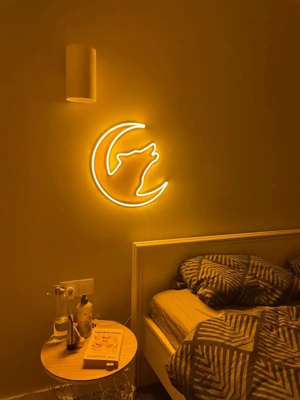 Wolf LED Neon Light for Wall Decor - Harshita Craft