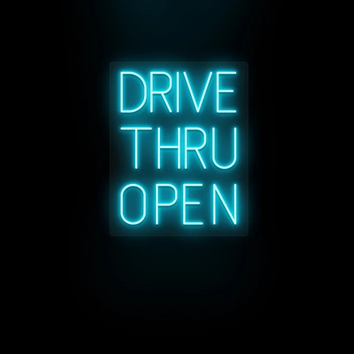 Drive Thru Open Neon light