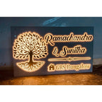  3D Embossed Letters LED House Name Plate