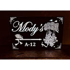 Radha Krishna Acrylic LED Name Plate