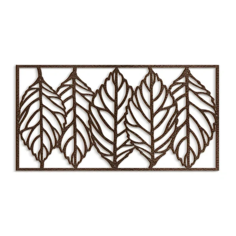 Minimalist Leaf Blade Abstract Metal Wall Art