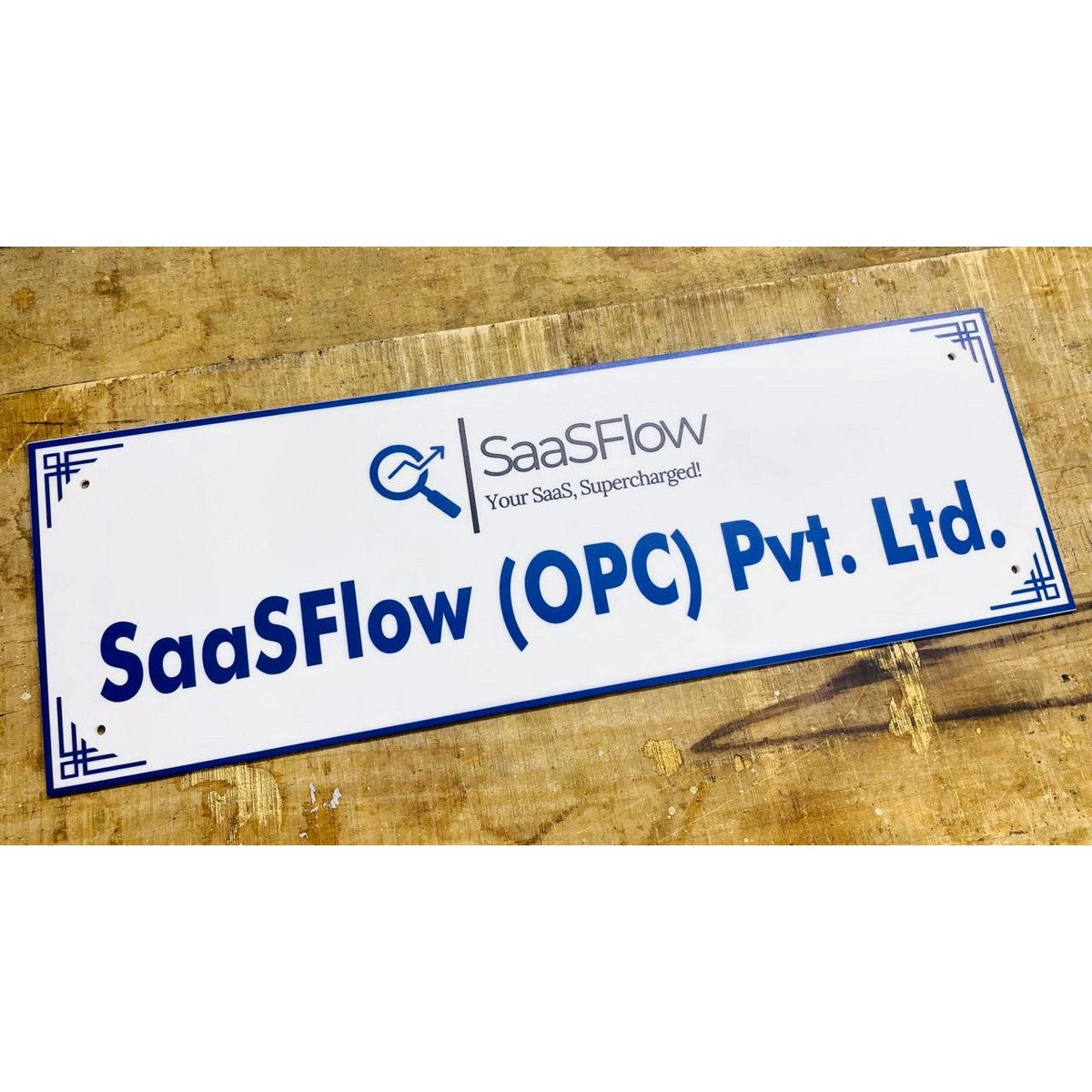 Company Acrylic Customizable Wall Name Plate for Office