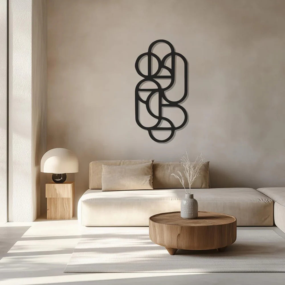 Geometric Nexus Pattern Metal Wall Art