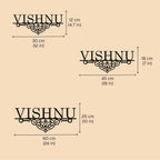 Personalized Laser Cut Elegant Design Metal Name Plate for Home - Harshita Craft