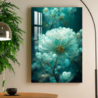 Alluring Turquoise Acrylic Wall Art DECORMANTRA