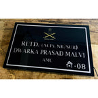 Indian Army Acrylic LED Name Plate Design for Home
