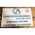 Chartered Accountant Embossed Letters Acrylic Name Plate – Custom Office Design - Harshita Craft