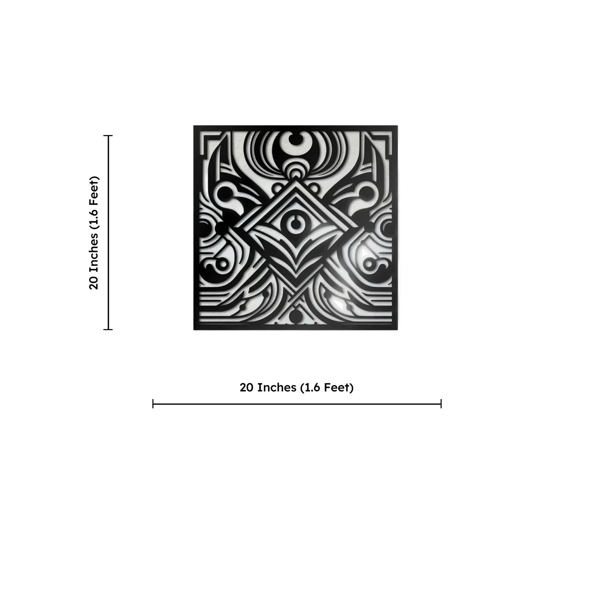 Square Metal Wall Art 