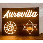 Wooden Finish Acrylic Customizable Waterproof Name Plate for Home