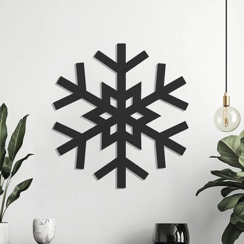 Snowflake Winter Design Metal Wall Art