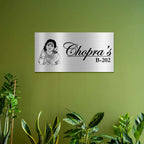 Personalized Metal Name Plate for Home – Murugan Kartikeya Stainless Steel Design - Harshita Craft